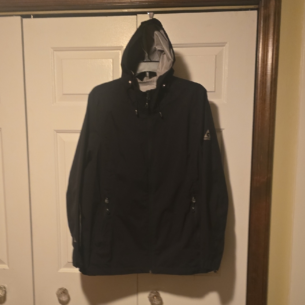 Gerry Black Hooded Raincoat